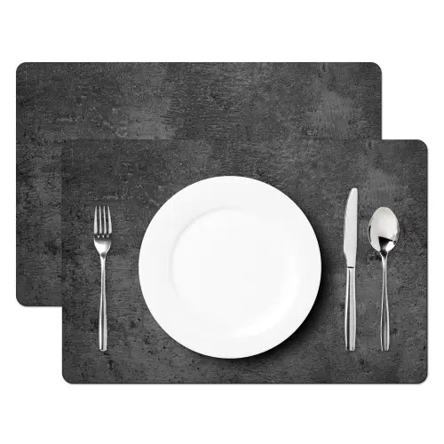 Structuur - Beton - Grijs - Industrieel - Rustiek Placemat vinyl groot -zzsfeer2_Kitchenyeah-website