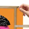 Hamburger - Oranje - Neon - popart Light Box met batterij (Wandlamp) middel -USP_websiteprintNL