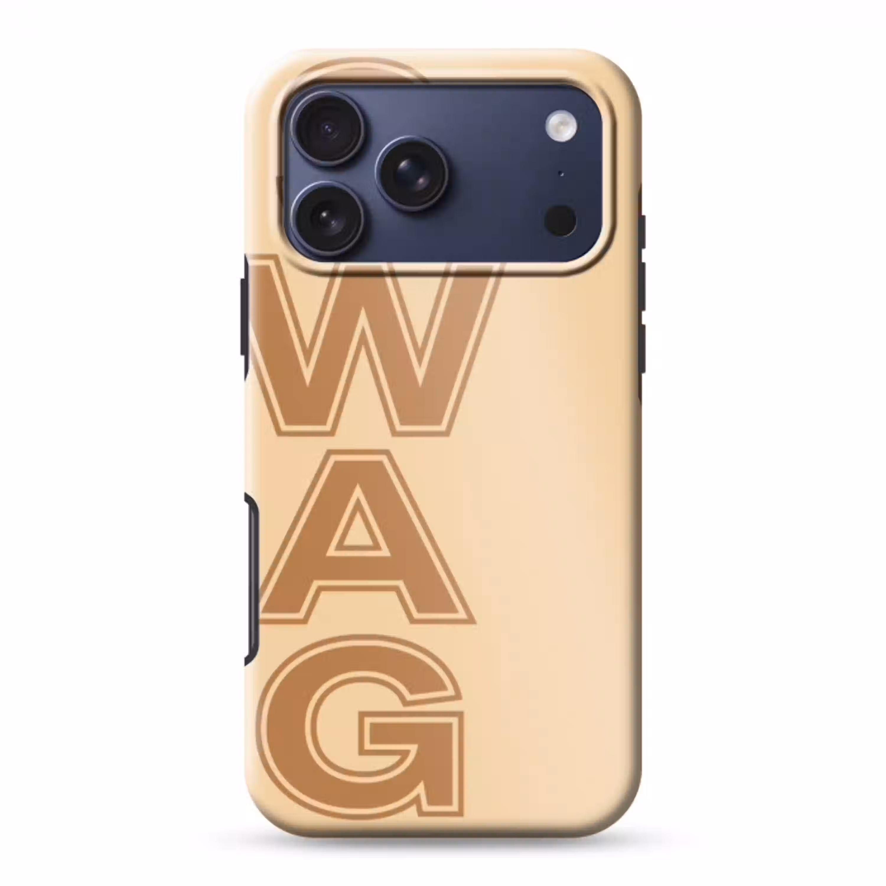 Swag - Bruin - Beige Toughcase MagSafe Apple iPhone 17 Pro Max klein -3d