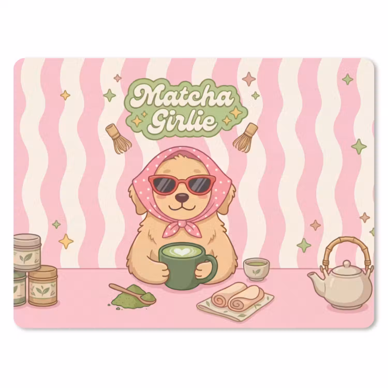 Muismat - Matcha - Hond - Roze - Groen