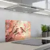 Vogels - Romantic - Bloesemtak keuken achterwand spatscherm klein -3d_schuin