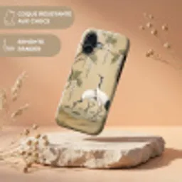 Kraanvogels - Water - Beige Toughcase MagSafe Apple iPhone 17 klein -USP_RandenV_FR