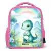Daantje Dino Kinderrugzak - Roze middel -3d