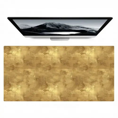 Industrieel - Textuur - Goud Muismat XXL klein 681 -zzz3d