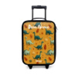 Dino - Dieren - Patroon Kinderkoffer - Zwart klein -3d