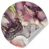 Marmer - Rood - Paars - Goud Wandcirkel behangsticker klein -3d