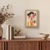Vrouw - Bloemen - Pastel Light Box met kabel (Tafellamp) klein -sfeer2