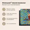 Mok - Koffie - Zigzag - Slagroom Inductie beschermer vinyl 3mm middel -zzzzzzusp-haakje_NL