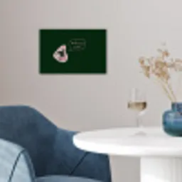 Illustratie - Mond - Donkergroen - Tekstwolkje poster papier klein -sfeer3