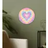 Hartvorm - Pastelkleuren - Tie Dye Wandcirkel kunststof plaat 5mm dik klein -sfeer3