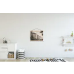 Zee - Villa - Beige textielposter latten blank klein -kinderkamer