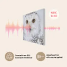 Sneeuwuil - Oog - Wildlife - Wit PET vilt klein -USP_NL