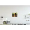 Mona Lisa - Leonardo da Vinci textielposter latten blank klein -kinderkamer