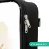 Giraffe en olifant tussen bloemen op witte achtergrond Kinderkoffer - Zwart klein -rits_NL