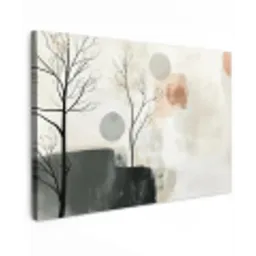Wabi sabi - Beige - Plant Tuinposter op houten frame 2 cm dik klein -3d