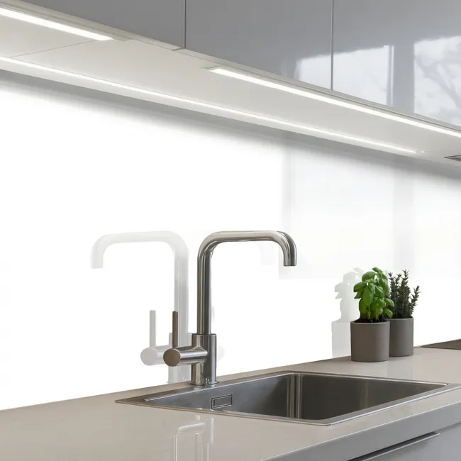 Küchenrückwand - Reines Weiß