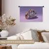 Edelstenen - Glitters - Paars - Kleurrijk Wandkleed katoen klein -sfeer1