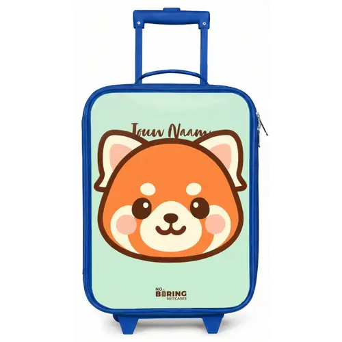Kawai - Rode panda - Groen Kinderkoffer - Blauw klein -zz3dotto