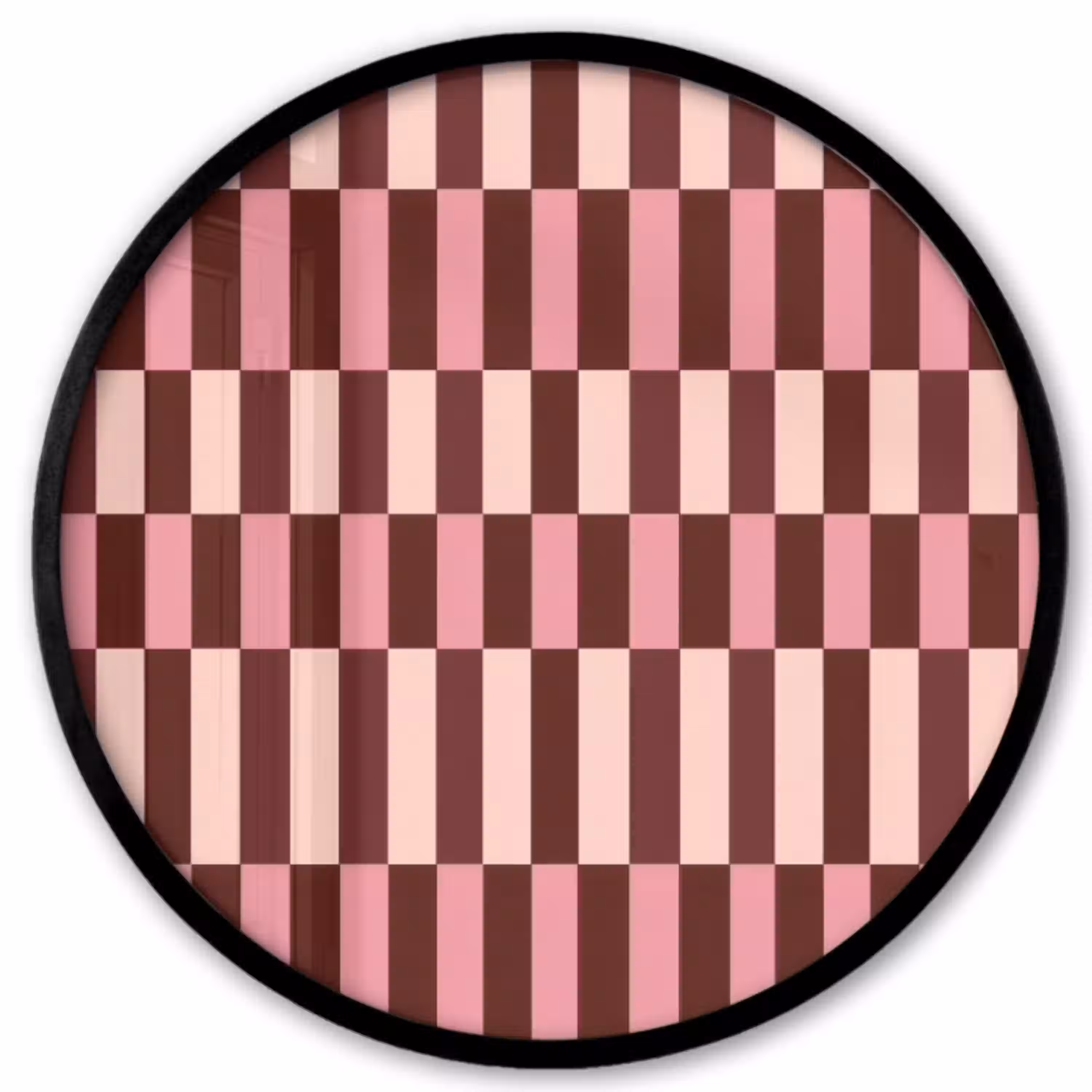 Roze - Rood - Blokjes Fotolijst rond zonder passe partout klein 856 -3d