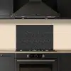 Grijs - Vogels - Patroon keuken achterwand spatscherm klein 900 -sfeer1