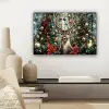 Kerstfeest - Dennenbos - Rood canvas 2cm klein -sfeer6