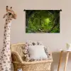 Jungle - Groen - Natuur - Tropisch - Planten Wandkleed katoen klein -wsfeer5_kind
