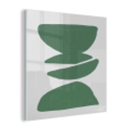 Abstract - Groen - Vormen - Modern plexiglas 5mm klein -z3d