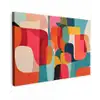 Vormen - Kleurrijk - Abstract - Vlakken canvas 2cm klein -z3d