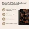 Mozaïek van Houttexturen Inductie beschermer vinyl 3mm middel -sfeer2