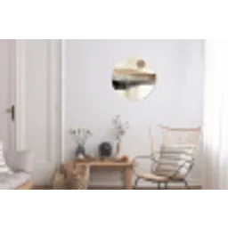 Minimalistisch - Landschap - Dimensie Wandcirkel aluminium klein -woonkamer