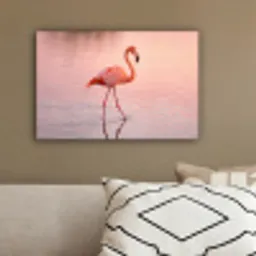 Flamingo - Water - Roze canvas 2cm klein -sfeer3
