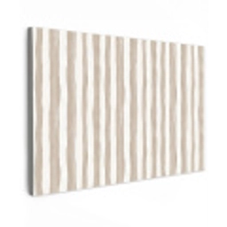 Minimalistisch - Strepen - Beige Tuinposter op houten frame 2 cm dik klein 845 -3d