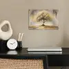 Schilderij - Boom - Abstract - Bladeren poster papier klein -sfeer1