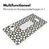 Klassiek - Geometrisch - Blauw Muismat XXL klein 681 -sfeer4