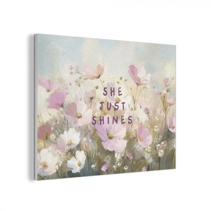 Quote - Bloemen - Schilderachtig PET vilt klein -3d