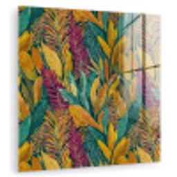 Tropische - Botanisch - Patroon - Kleurrijk - Exotisch plexiglas 5mm klein 11 -zzzproduct_nieuw