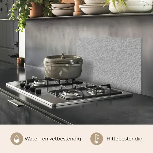 Grijs - Reptiel - Dier - Patroon keuken achterwand spatscherm klein 900 -usp_NL