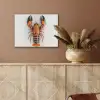 Kreeft - Zwart - Oranje - Wit - Uniek PET vilt klein -sfeer4