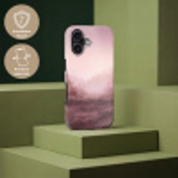 Landschap - Mistig - Roze Toughcase MagSafe Apple iPhone 17 klein -USP_PrintM_DE