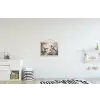 Kolibrie - Vogels - Bloemen - Planten textielposter latten blank klein -kinderkamer