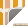 Geometrisch - Patroon - Geel - Roze Badmat klein 997 -USP_AntislipNL