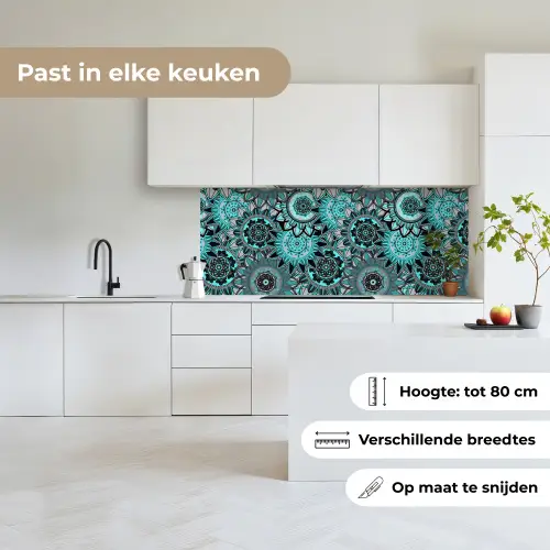 Mandala - Bloemen - Design keuken achterwand 2 middel 871 -sfeer4_NL