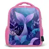 Zeemeerminnenstaart - Onderwaterplanten - Paars - Blauw Kinderrugzak - Roze middel -3d