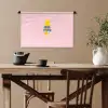 Grl pwr - Bliksem - Roze Wandkleed katoen klein -sfeer6