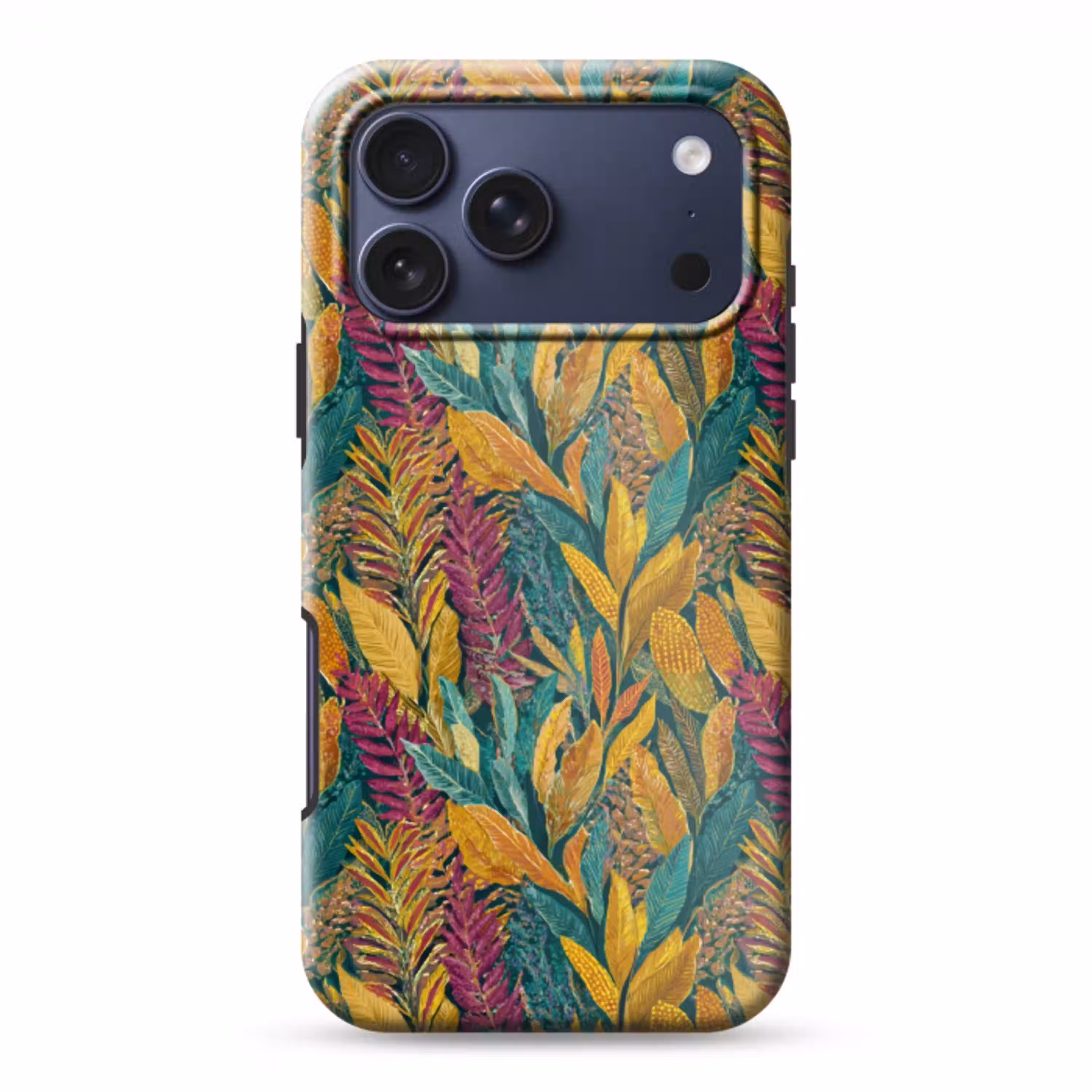 Tropische - Botanisch - Patroon - Kleurrijk - Exotisch Toughcase MagSafe Apple iPhone 17 Pro Max klein 1019 -3d