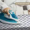 Oceaan - Koraal - Blauw - Wit Wandkleed katoen klein 269 -sfeer9