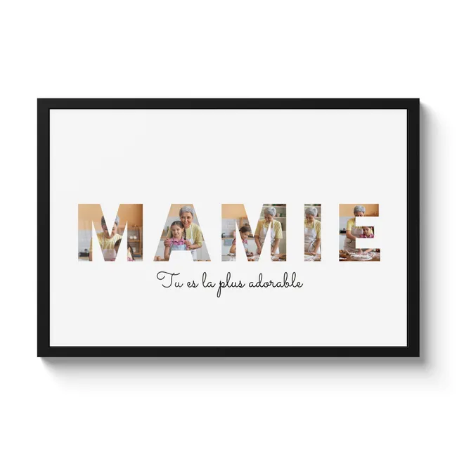 Affiche encadrée pour Mamie