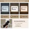 Tekst - Modern - Zwart - Wit Light Box met batterij (Wandlamp) middel -USP_lichtkleurNL