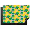 Ananas - Geel - Groen - Tropisch Inductie beschermer vinyl 3mm klein 276 -3d