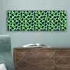 Panterprint - Blauw - Groen canvas 2cm klein 828 -sfeer4